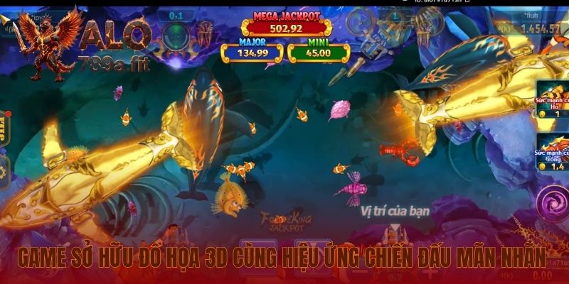 Game sở hữu đồ họa 3D cùng hiệu ứng chiến đấu mãn nhãn