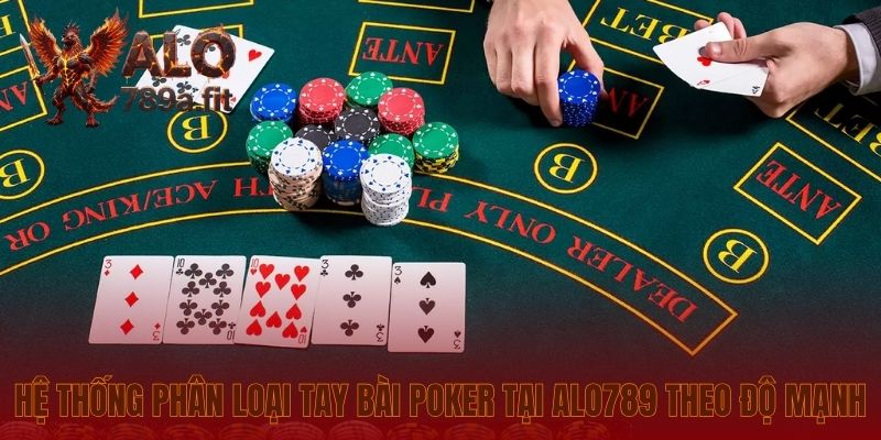 Hệ thống phân loại tay bài Poker tại Alo789 theo độ mạnh