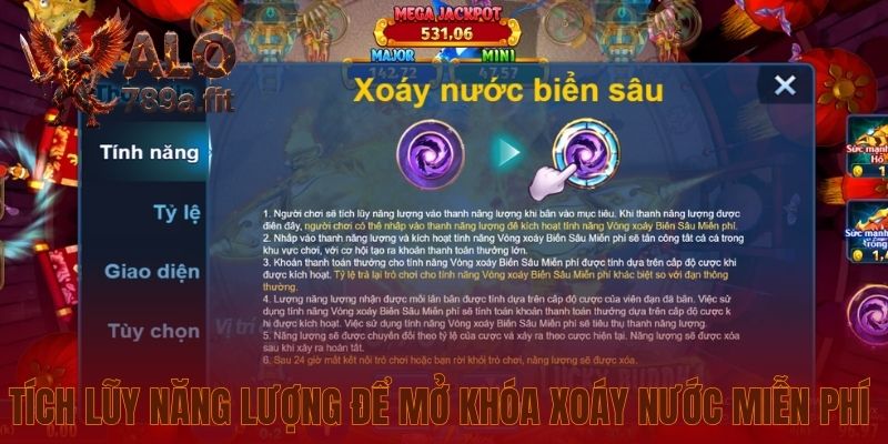 Tích lũy năng lượng để mở khóa Xoáy Nước miễn phí
